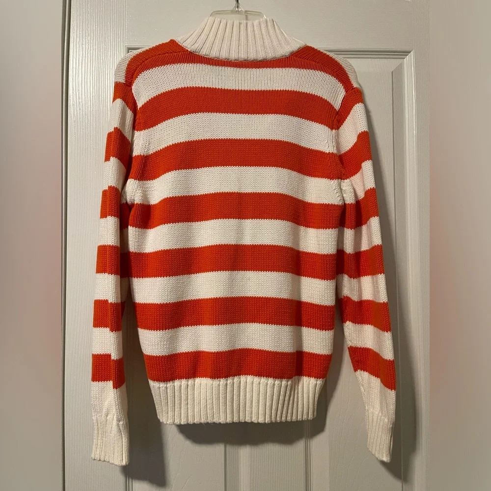 Clemson Tigers Women’s Varsity Knit Sweater Football Crable LRG 12-14 PRE OWNED